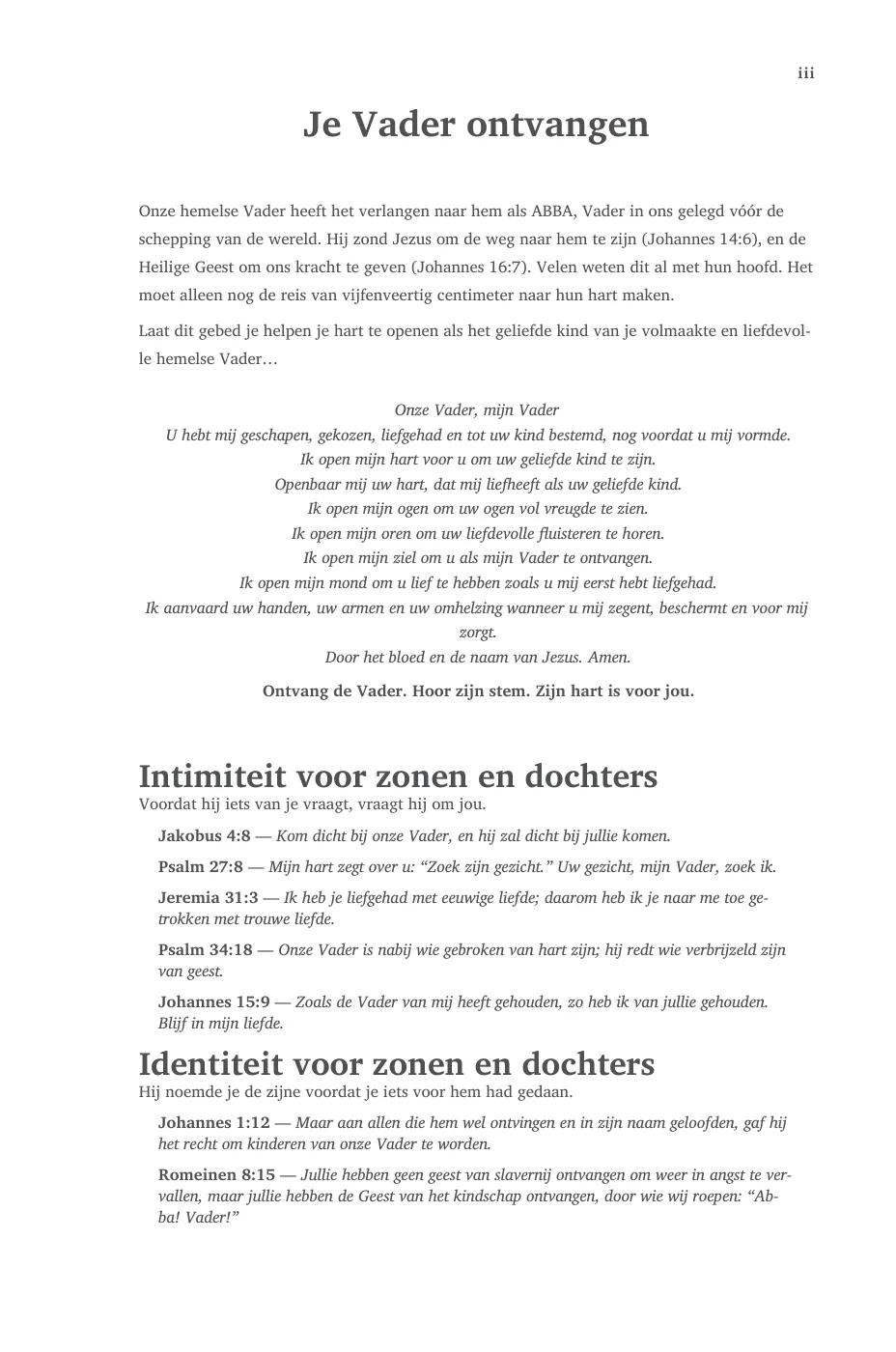Je Vader ontvangen — sample page 11 of 56