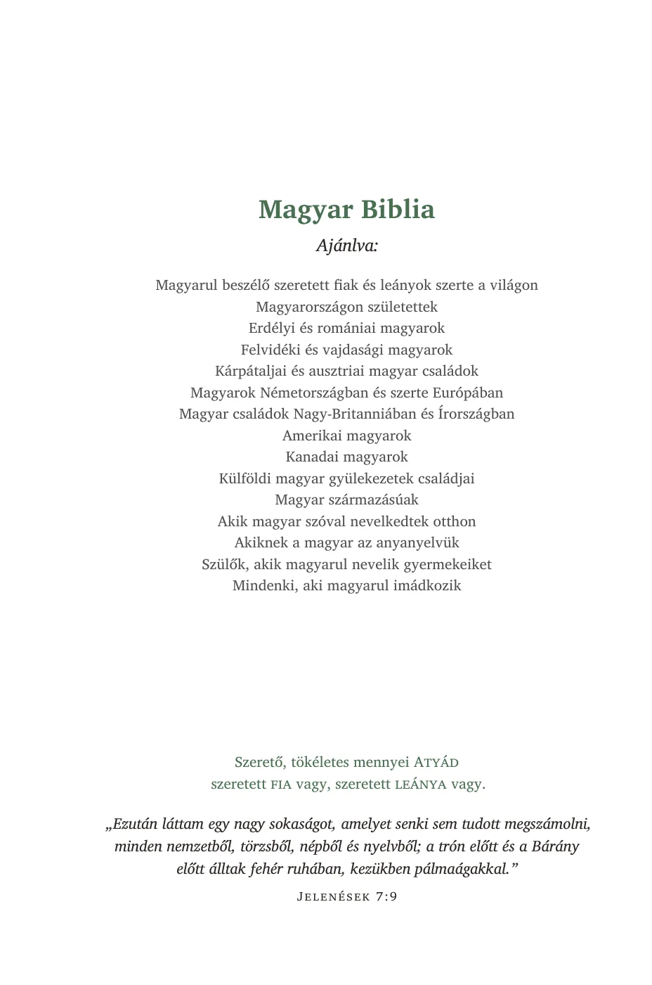Magyar Biblia — sample page 8 of 58