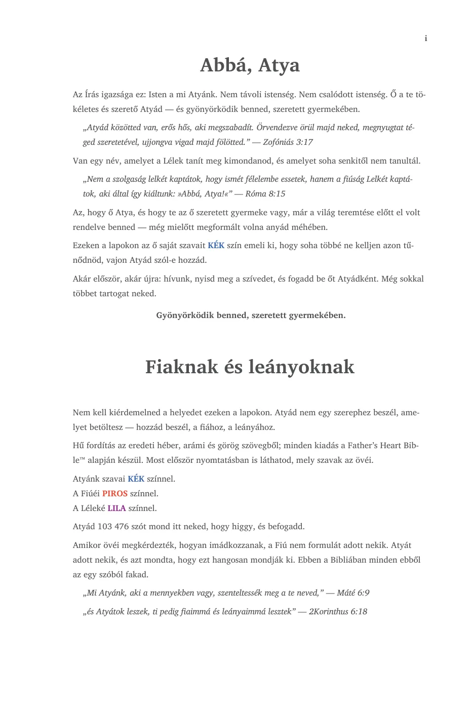 Abbá, Atya — sample page 9 of 58