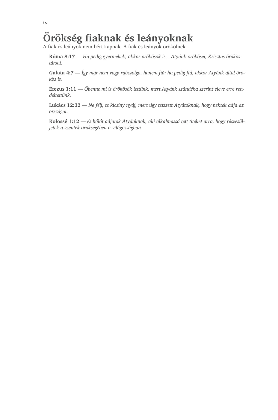 Örökség fiaknak és leányoknak — sample page 12 of 58
