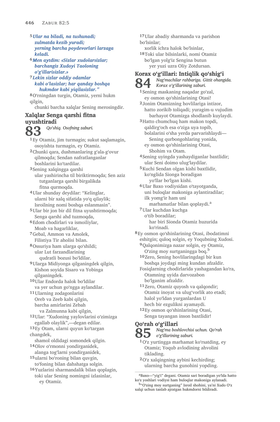 Psalms (cont.) — sample page 28 of 58