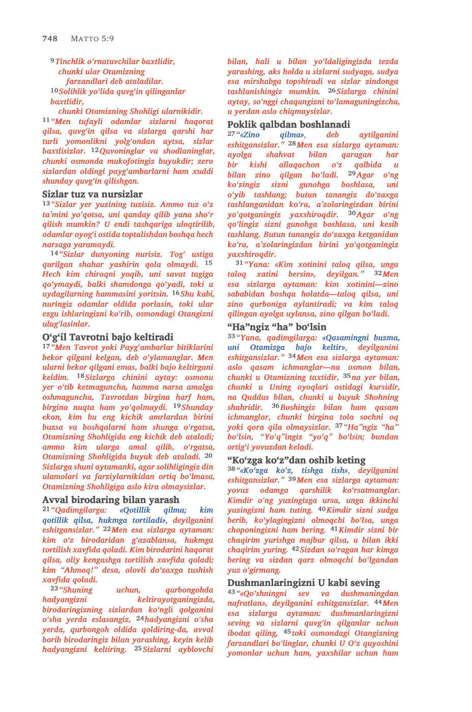 Matthew 5 (cont.) — sample page 38 of 58