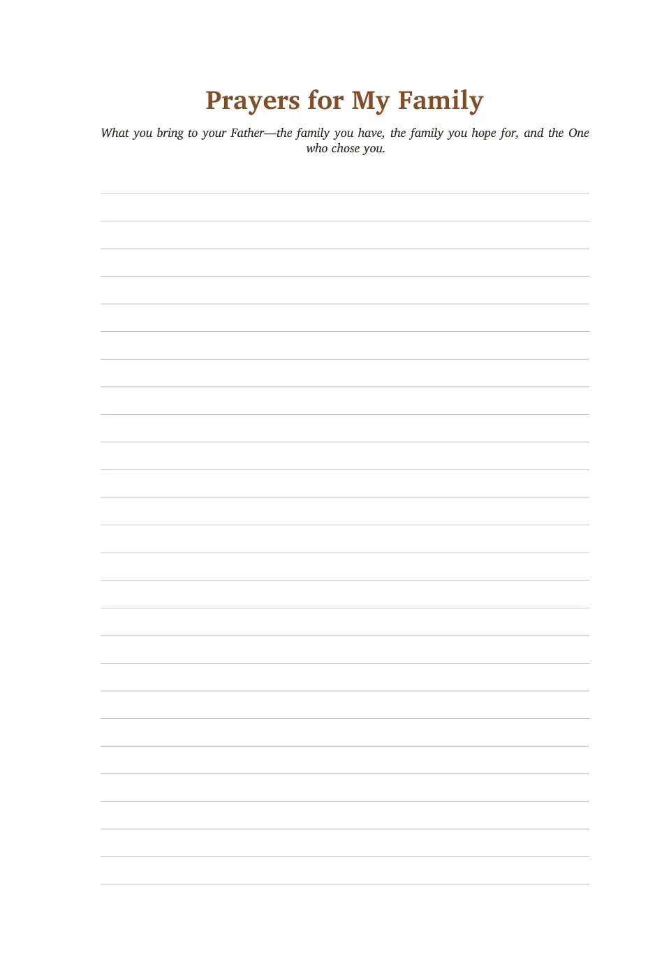 Prayers for My Family — sample page 12 of 56