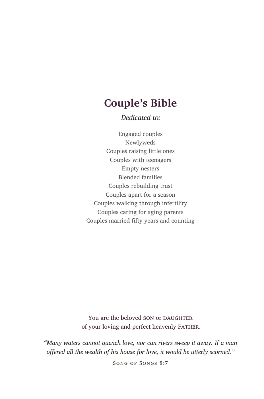 Dedication — sample page 6 of 56