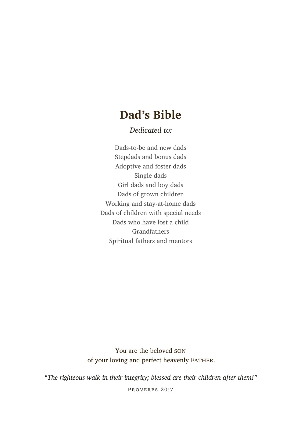 Dedication — sample page 6 of 56