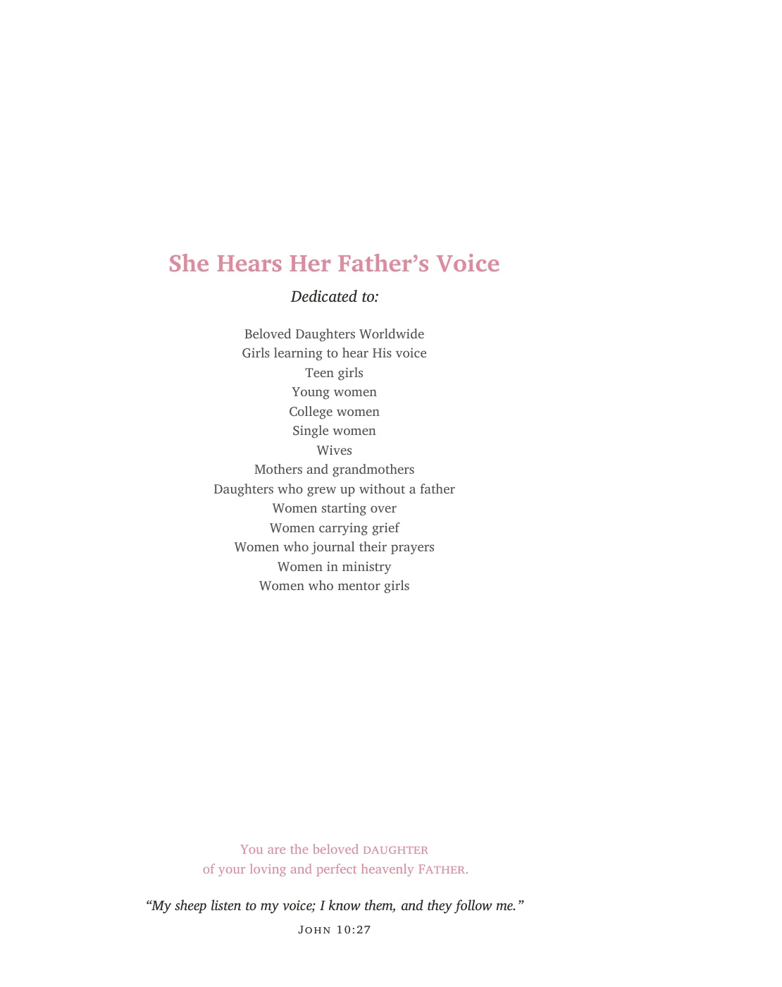 Dedication — sample page 6 of 56