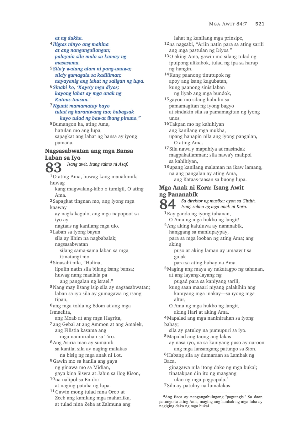 Psalms (cont.) — sample page 29 of 58