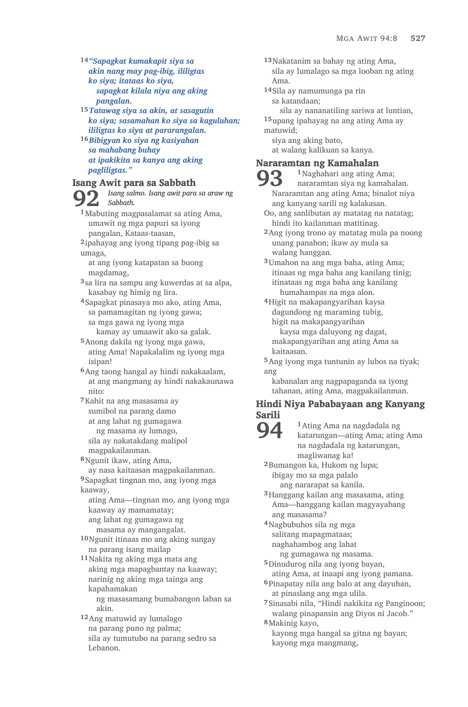 Psalms (cont.) — sample page 35 of 58