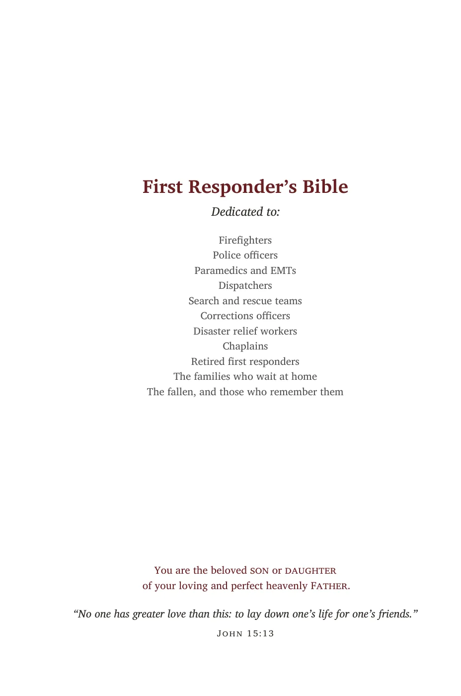 Dedication — sample page 6 of 56