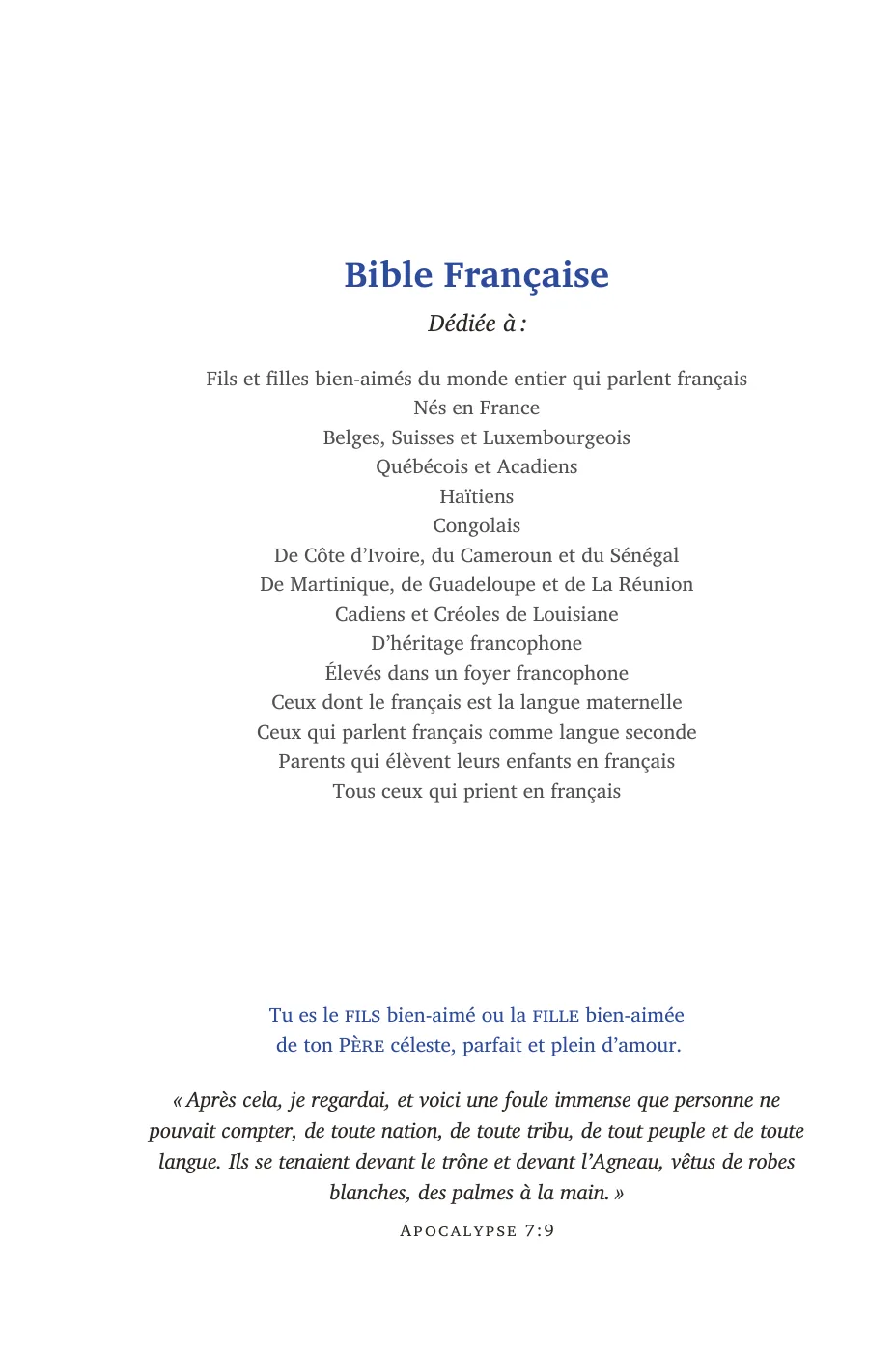 Bible Française — sample page 8 of 56