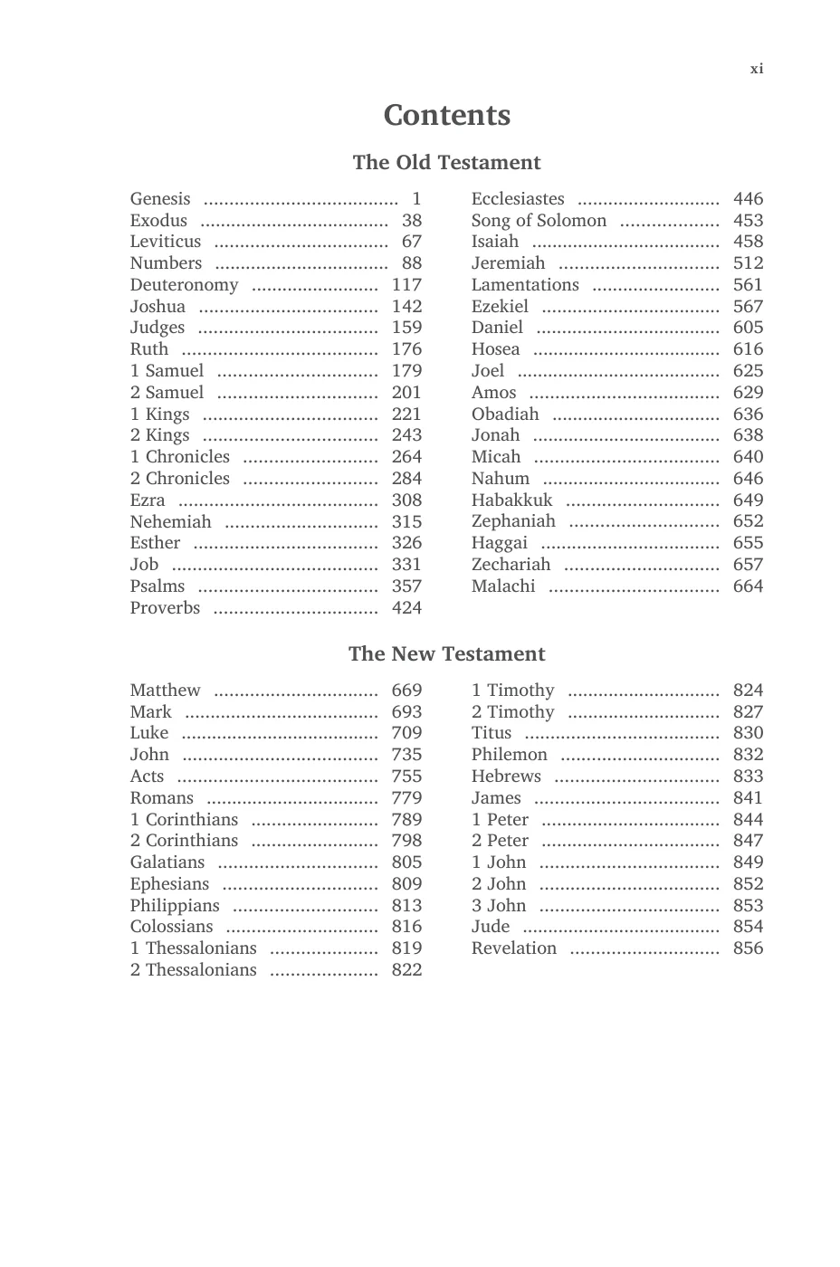 Contents — sample page 11 of 56