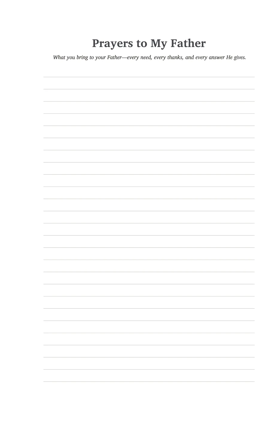 Prayers to My Father — sample page 12 of 56