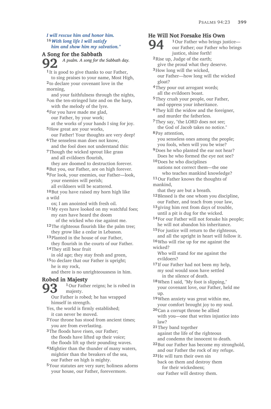 Psalms (cont.) — sample page 31 of 56
