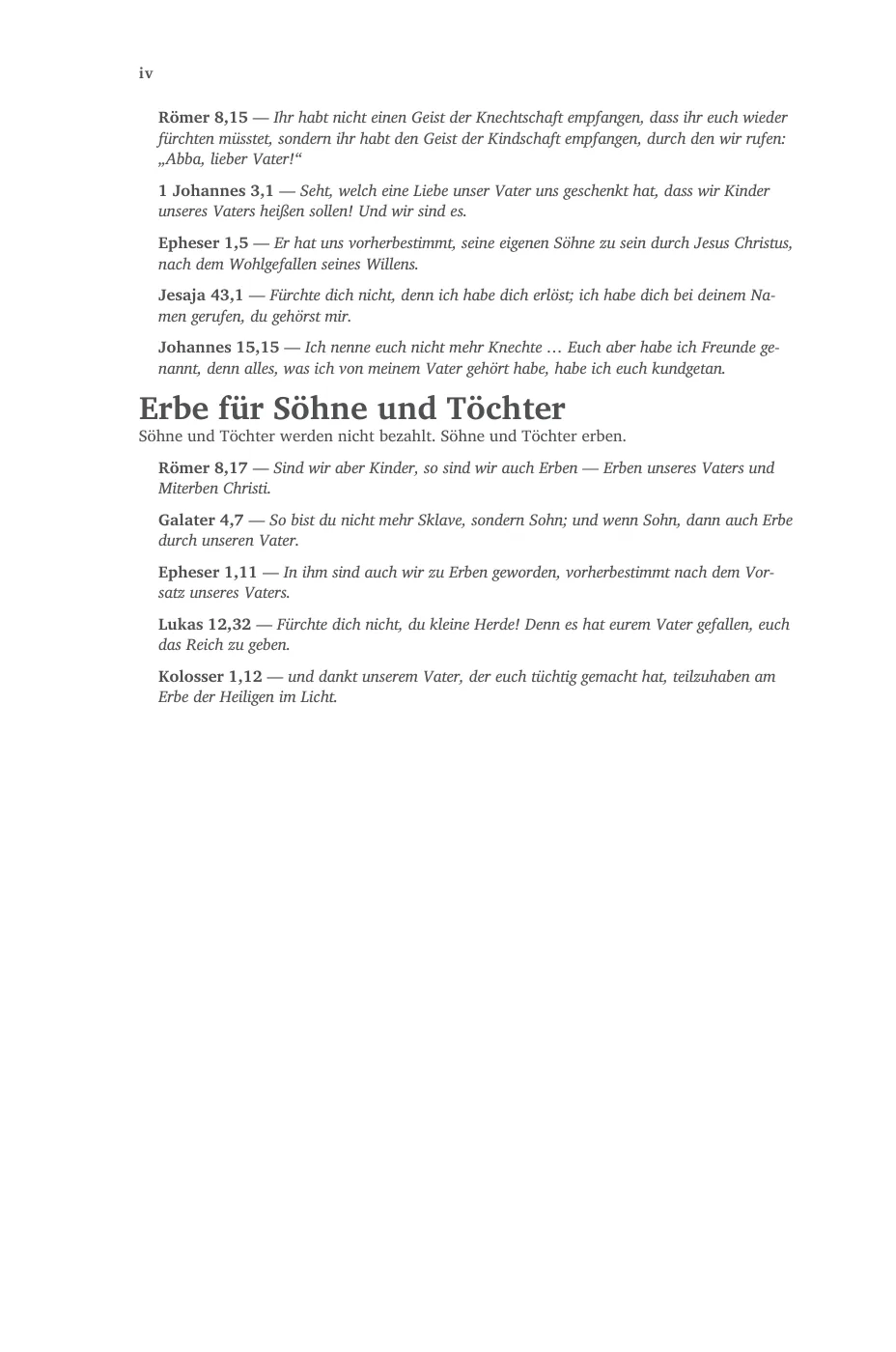 „Abba, lieber Vater!“ — sample page 12 of 58