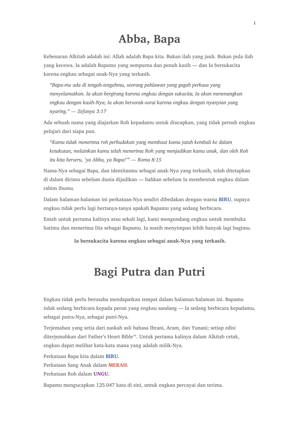 Abba, Bapa — sample page 9 of 58