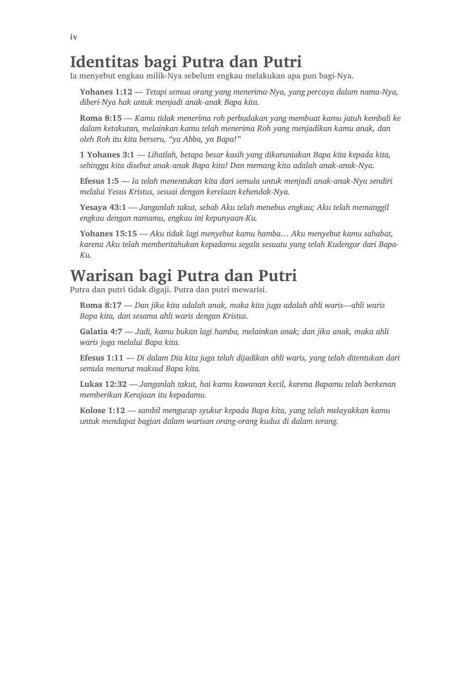 Identitas bagi Putra dan Putri — sample page 12 of 58