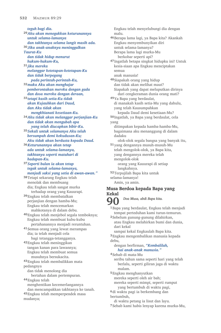 Psalms (cont.) — sample page 32 of 58