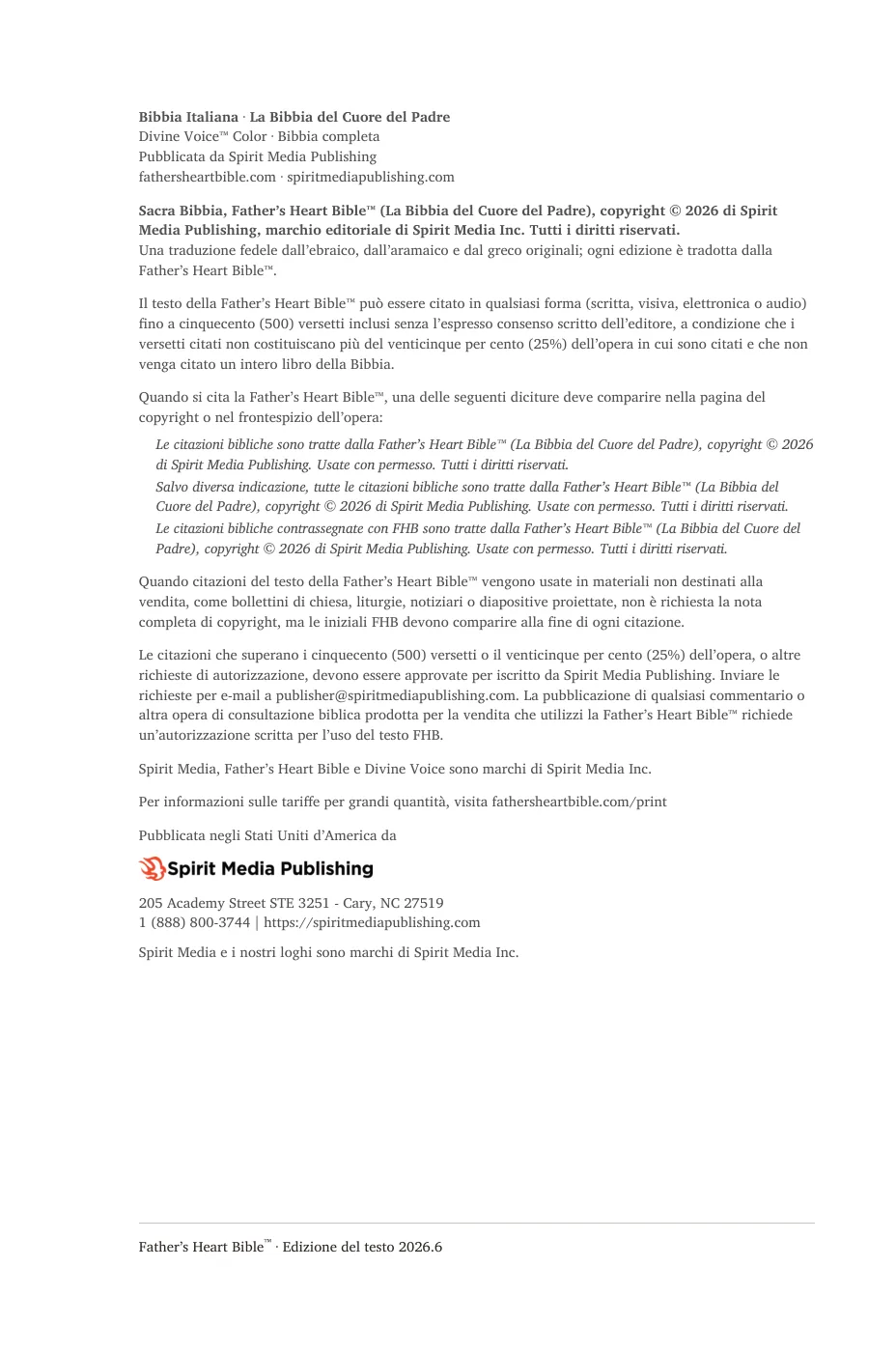 Bibbia Italiana · La Bibbia del Cu… — sample page 2 of 58