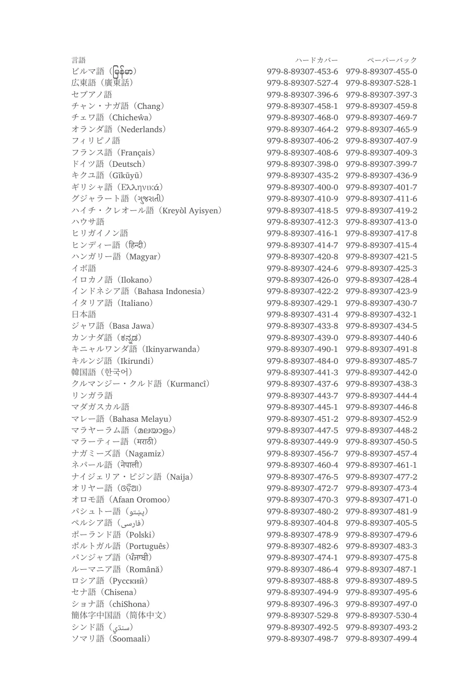 言語 — sample page 4 of 58