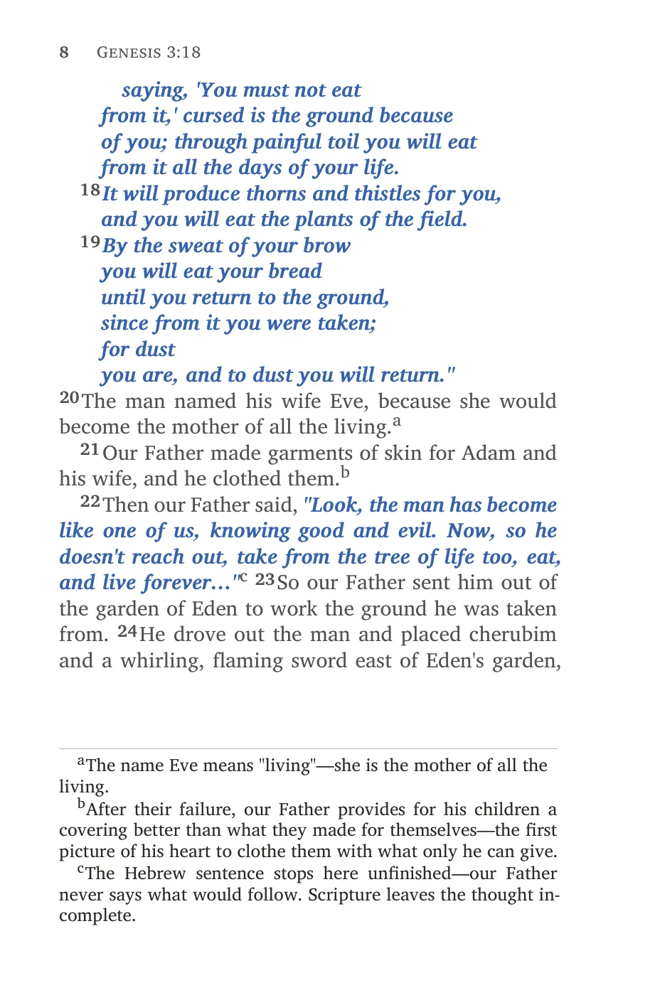 Genesis 1 (cont.) — sample page 18 of 60