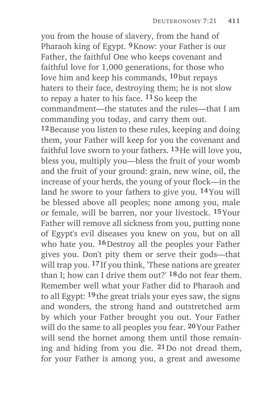 Deuteronomy 6 (cont.) — sample page 31 of 60