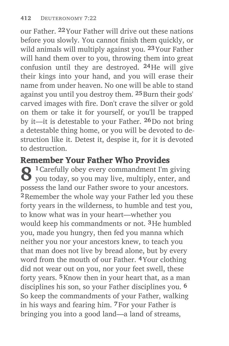 Deuteronomy 6 (cont.) — sample page 32 of 60