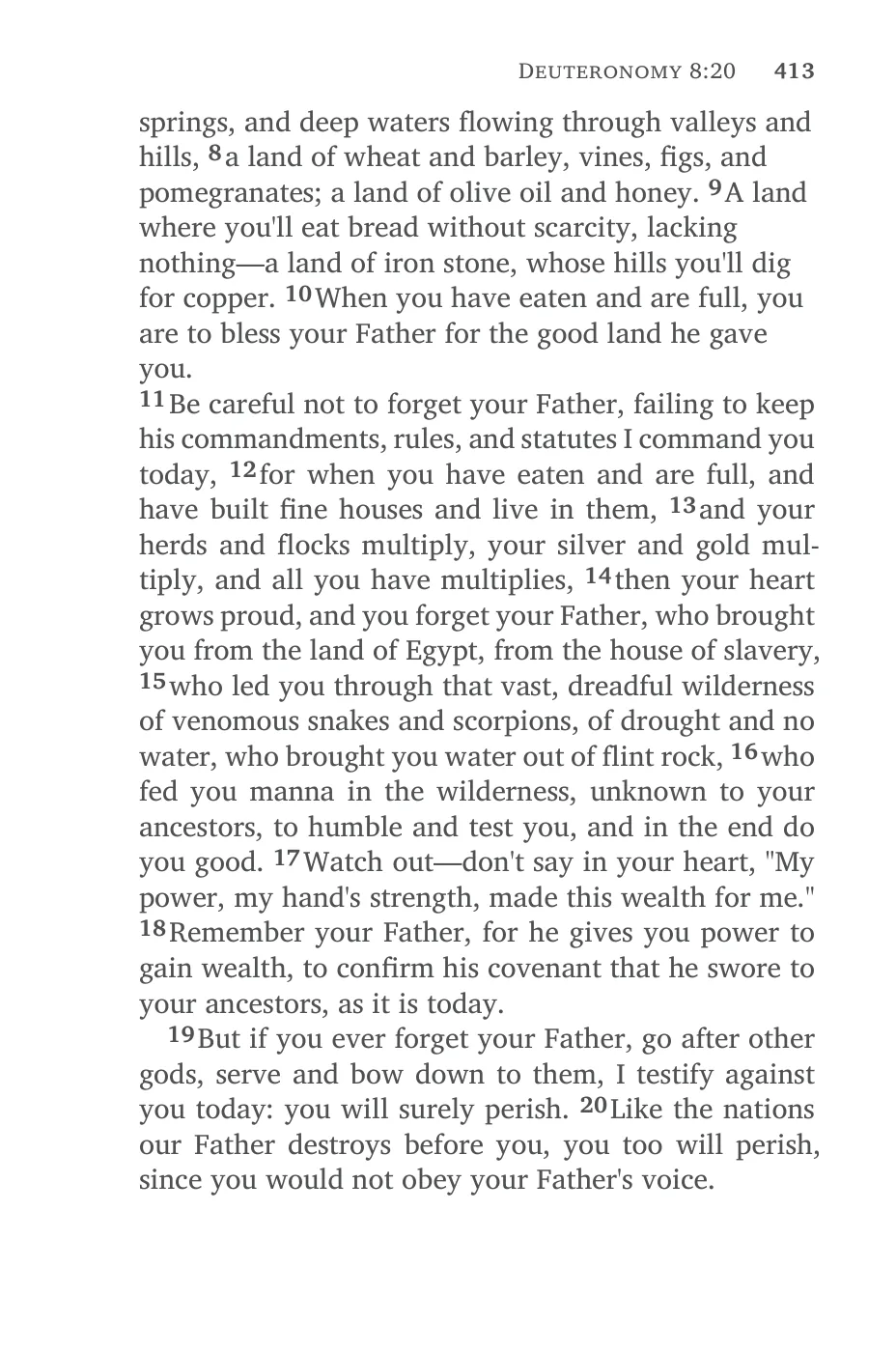 Deuteronomy 6 (cont.) — sample page 33 of 60