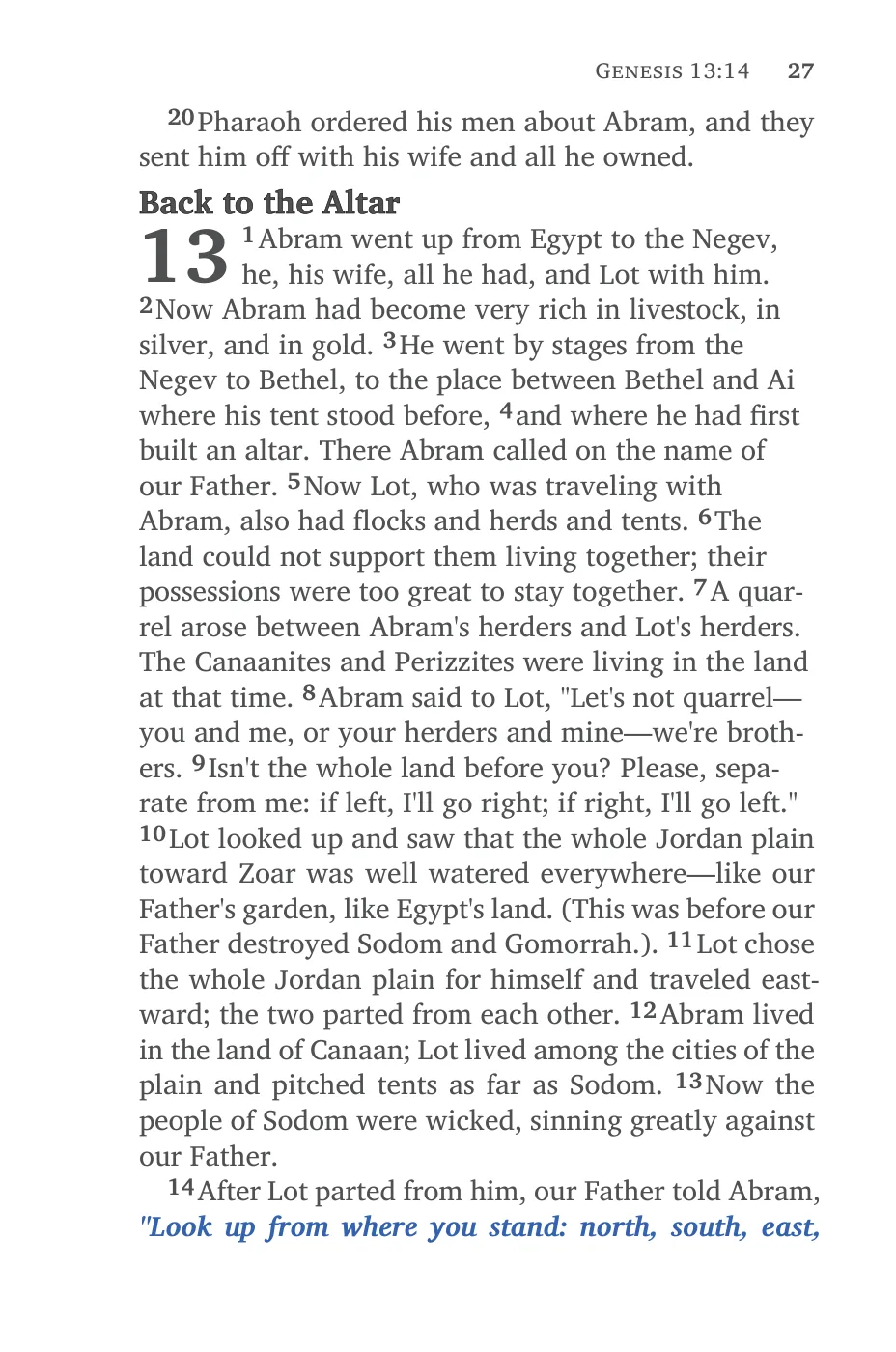 Genesis 12 (cont.) — sample page 37 of 60