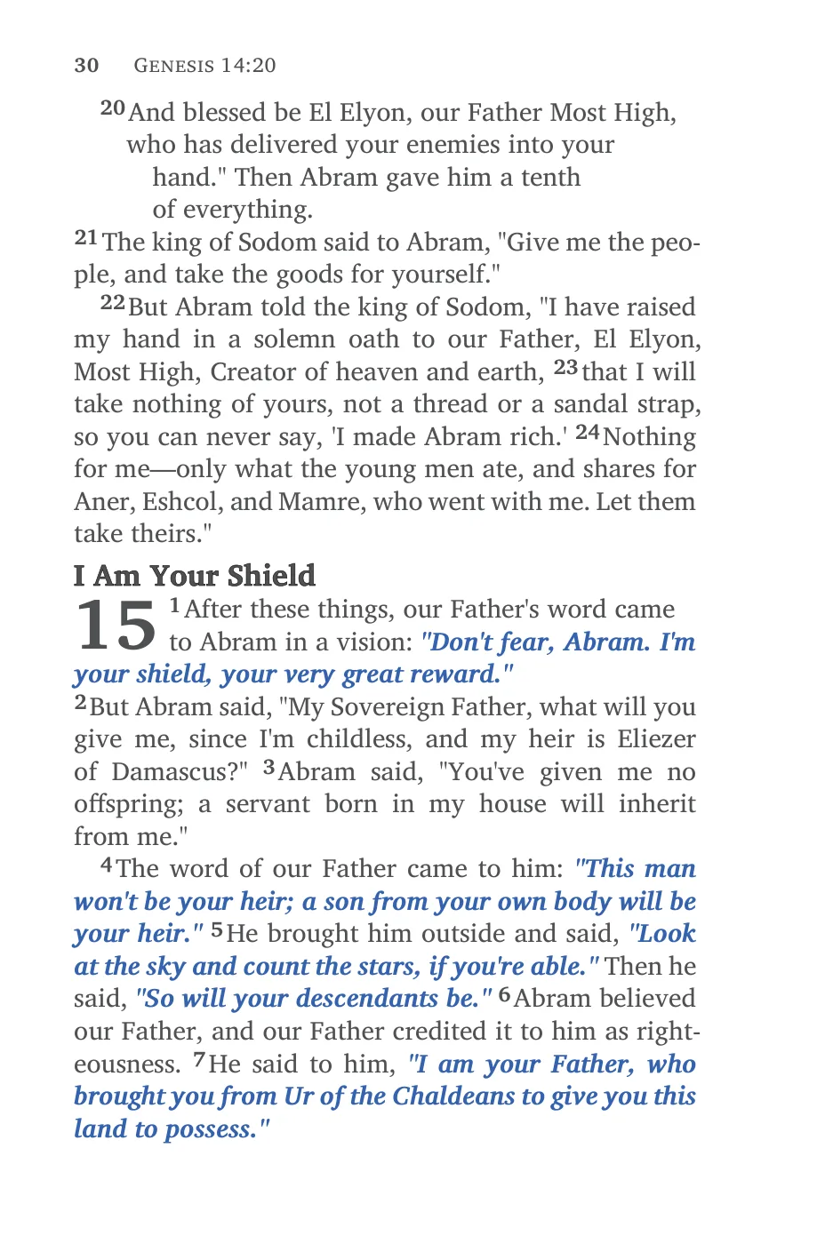 Genesis 12 (cont.) — sample page 40 of 60