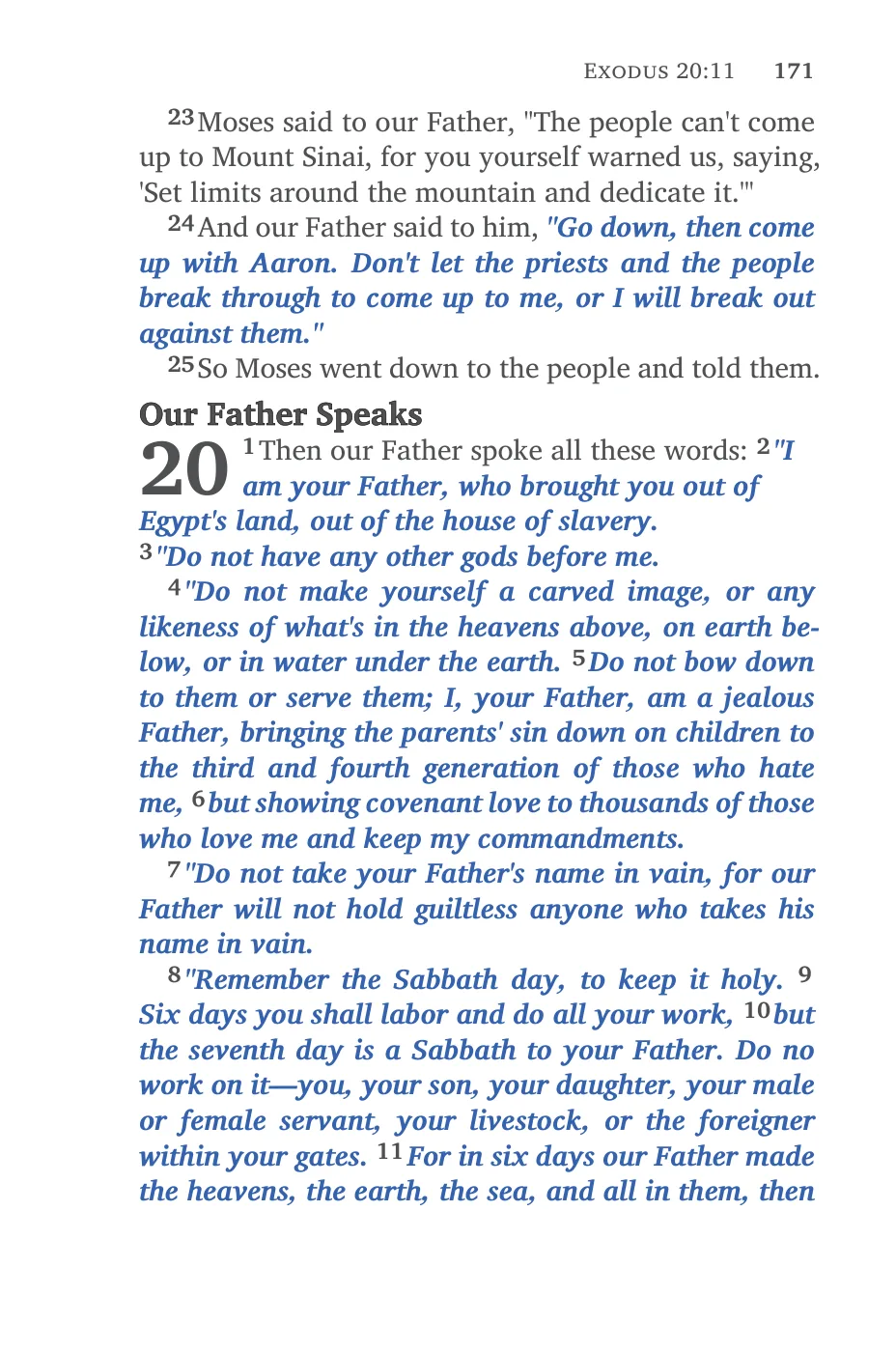 Exodus 20 — sample page 43 of 60