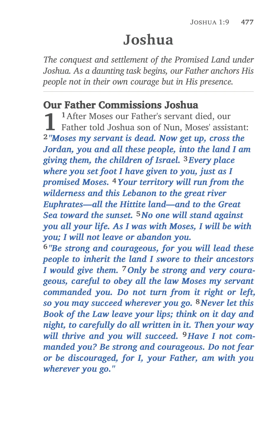 Joshua 1 — sample page 51 of 60
