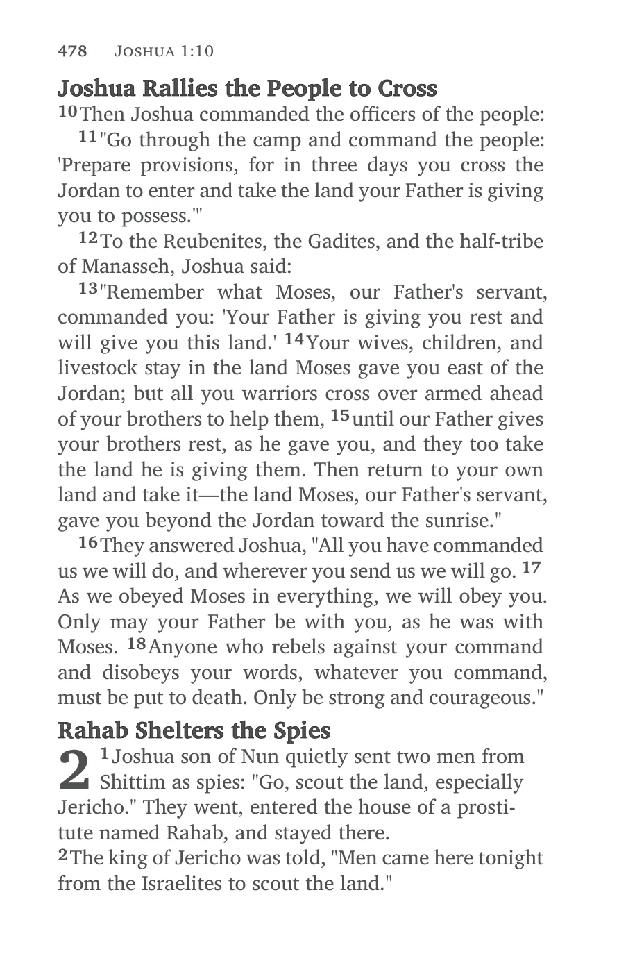 Joshua 1 (cont.) — sample page 52 of 60