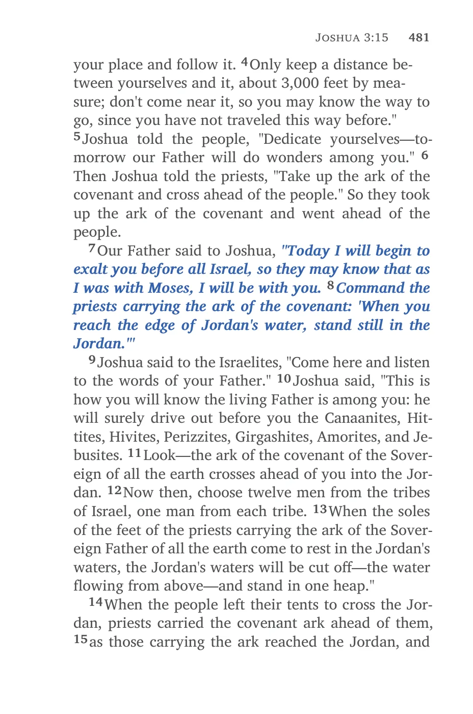 Joshua 1 (cont.) — sample page 55 of 60