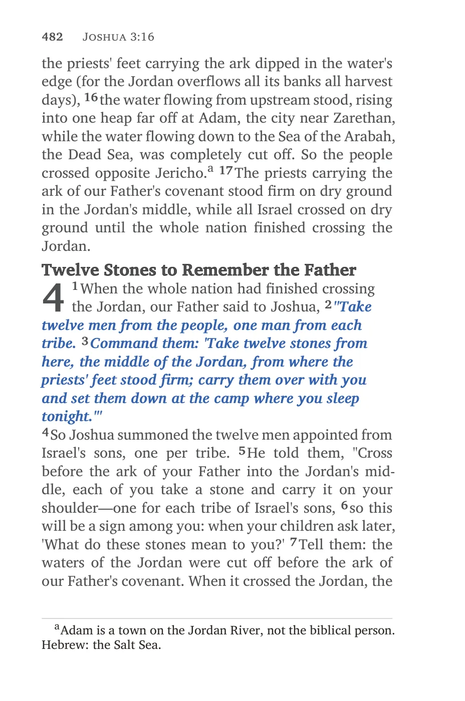 Joshua 1 (cont.) — sample page 56 of 60