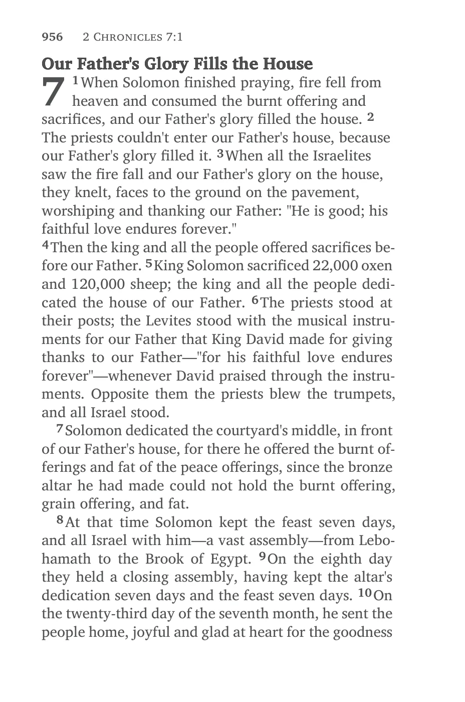 2 Chronicles 7 — sample page 58 of 60