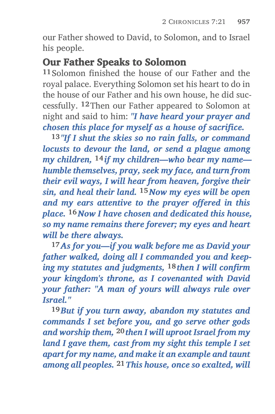 2 Chronicles 7 (cont.) — sample page 59 of 60