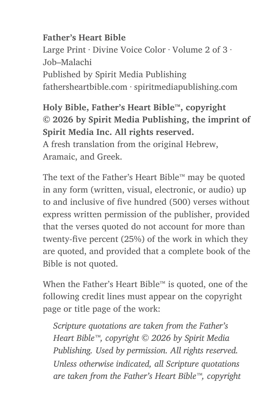 Copyright — sample page 2 of 60