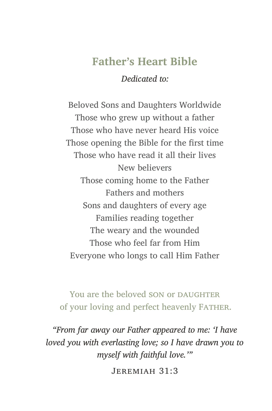 Dedication — sample page 4 of 60