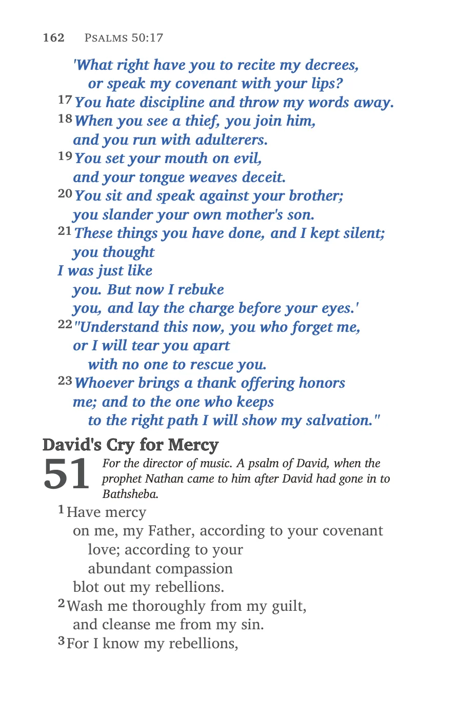 Psalms (cont.) — sample page 20 of 60