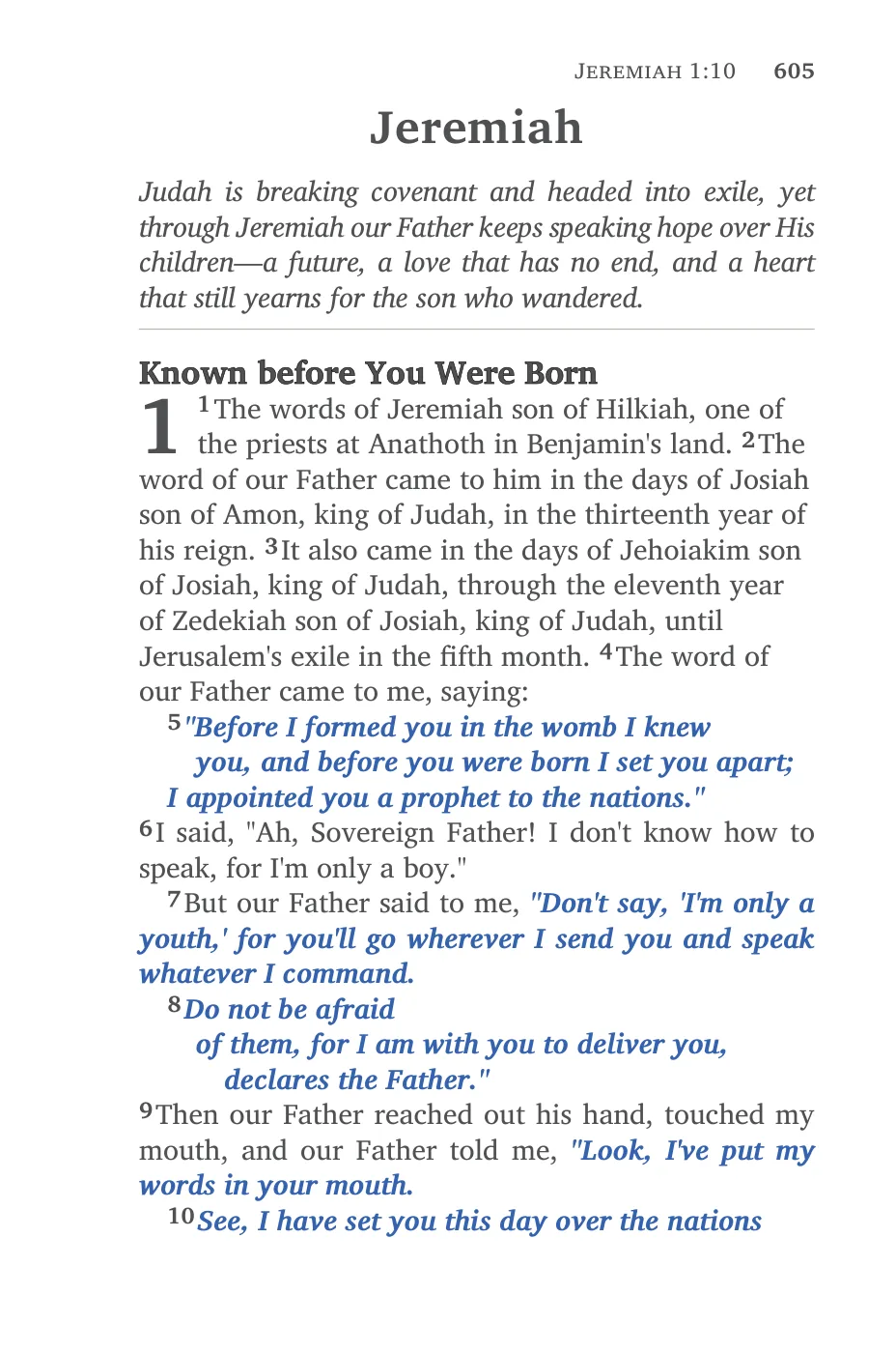 Jeremiah 1 — sample page 45 of 60