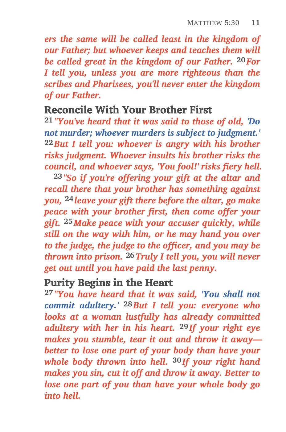 Matthew 5 (cont.) — sample page 13 of 46