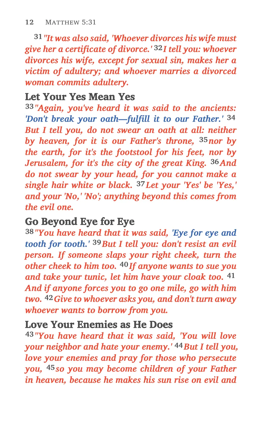 Matthew 5 (cont.) — sample page 14 of 46