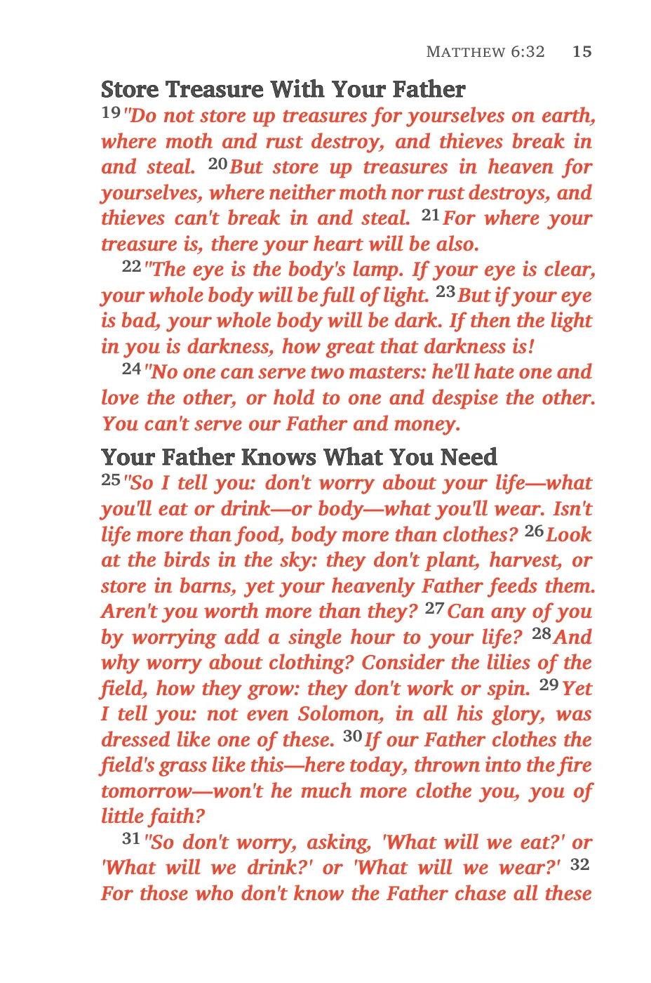 Matthew 5 (cont.) — sample page 17 of 46