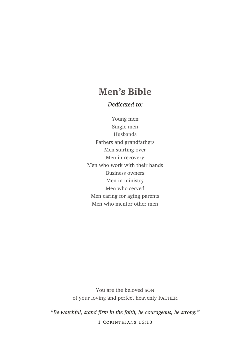 Dedication — sample page 6 of 56