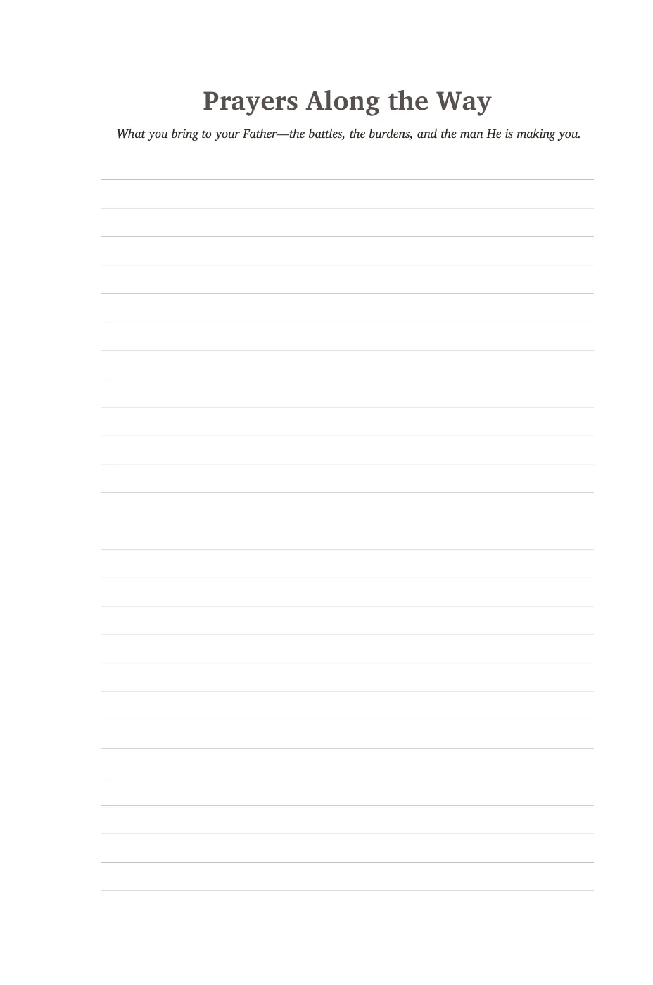 Prayers Along the Way — sample page 12 of 56