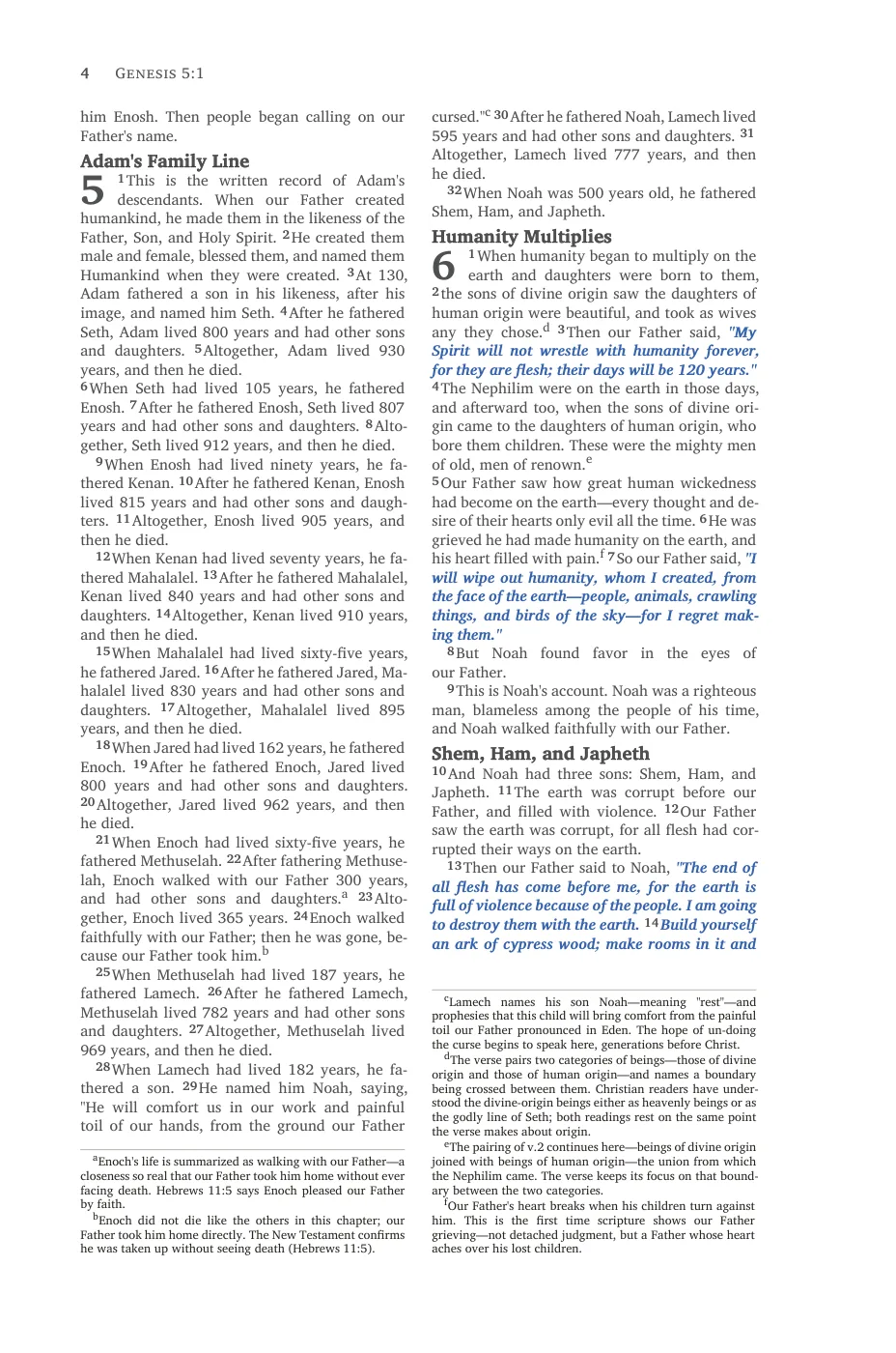 Genesis 1 (cont.) — sample page 16 of 56