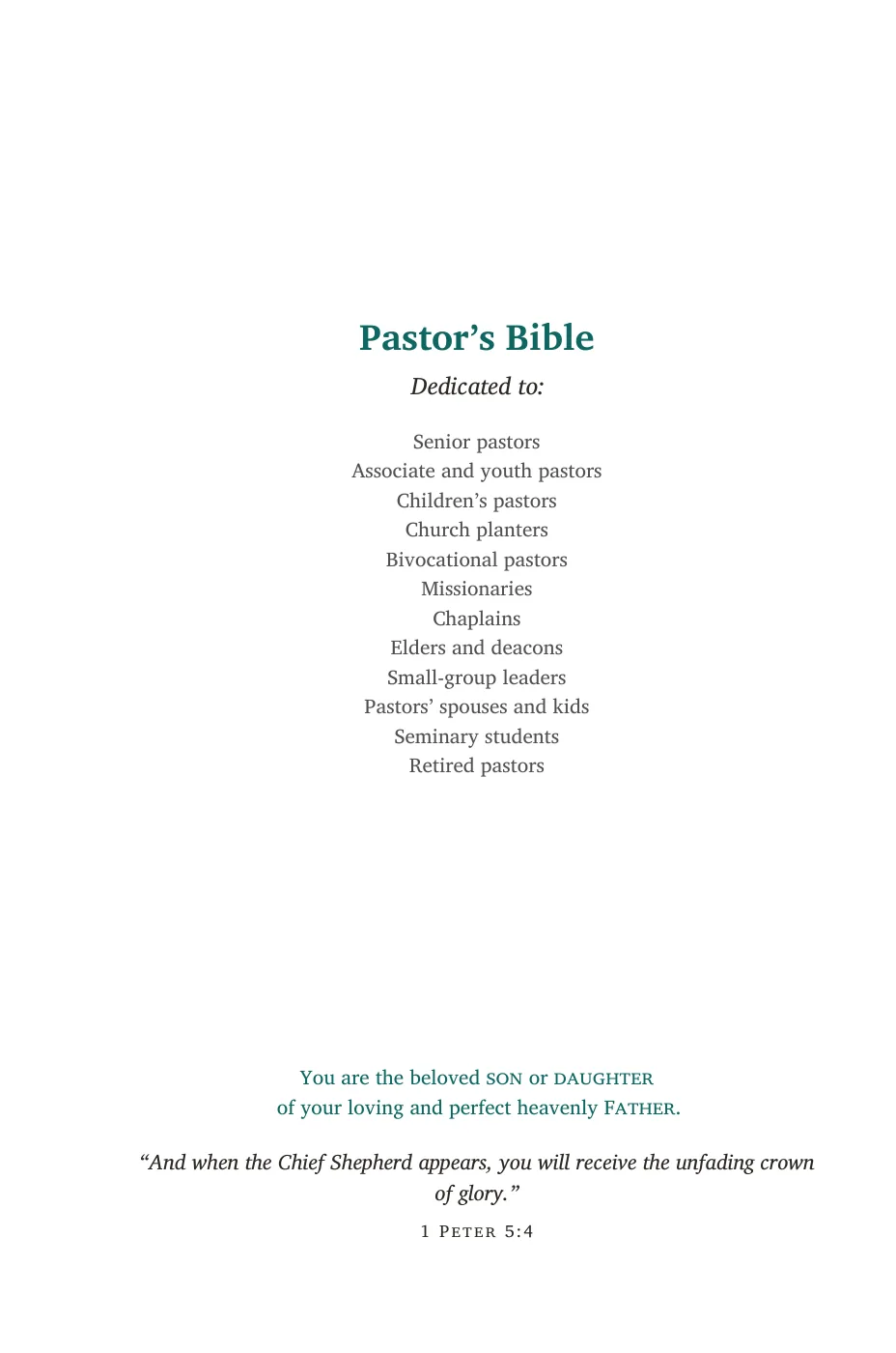 Dedication — sample page 6 of 56
