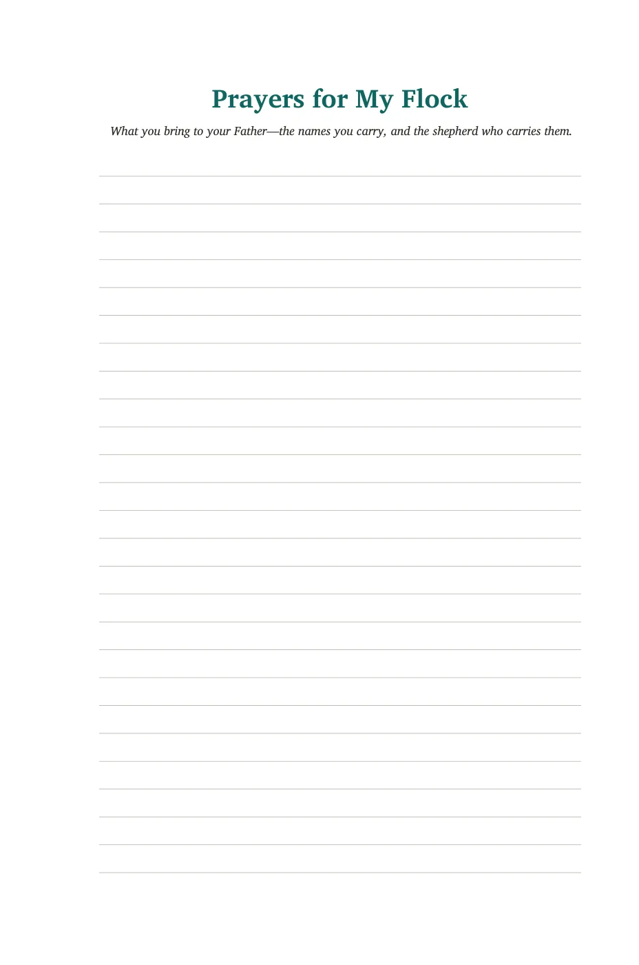 Prayers for My Flock — sample page 12 of 56
