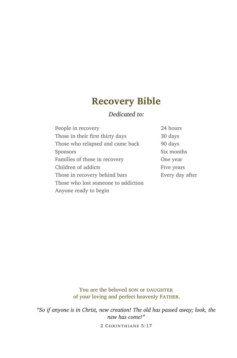 Dedication — sample page 6 of 56