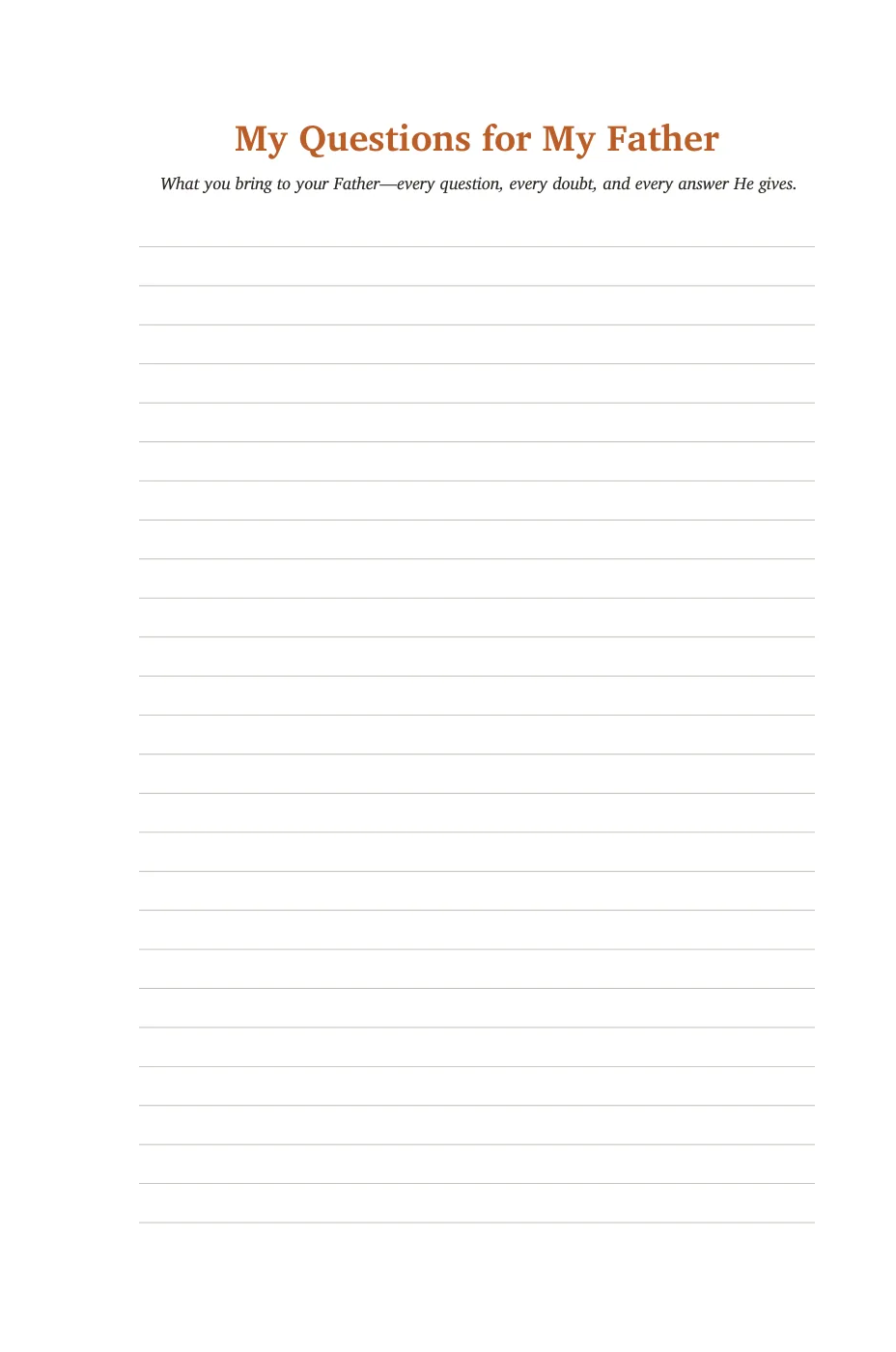 My Questions for My Father — sample page 12 of 56